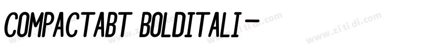 CompactaBT BoldItali字体转换 CompactaBT BoldItali字体转换
